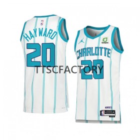 Dres Charlotte Hornets Gordon Hayward 20 Jordan 2022-23 Association Edition Bijela Swingman - Muške